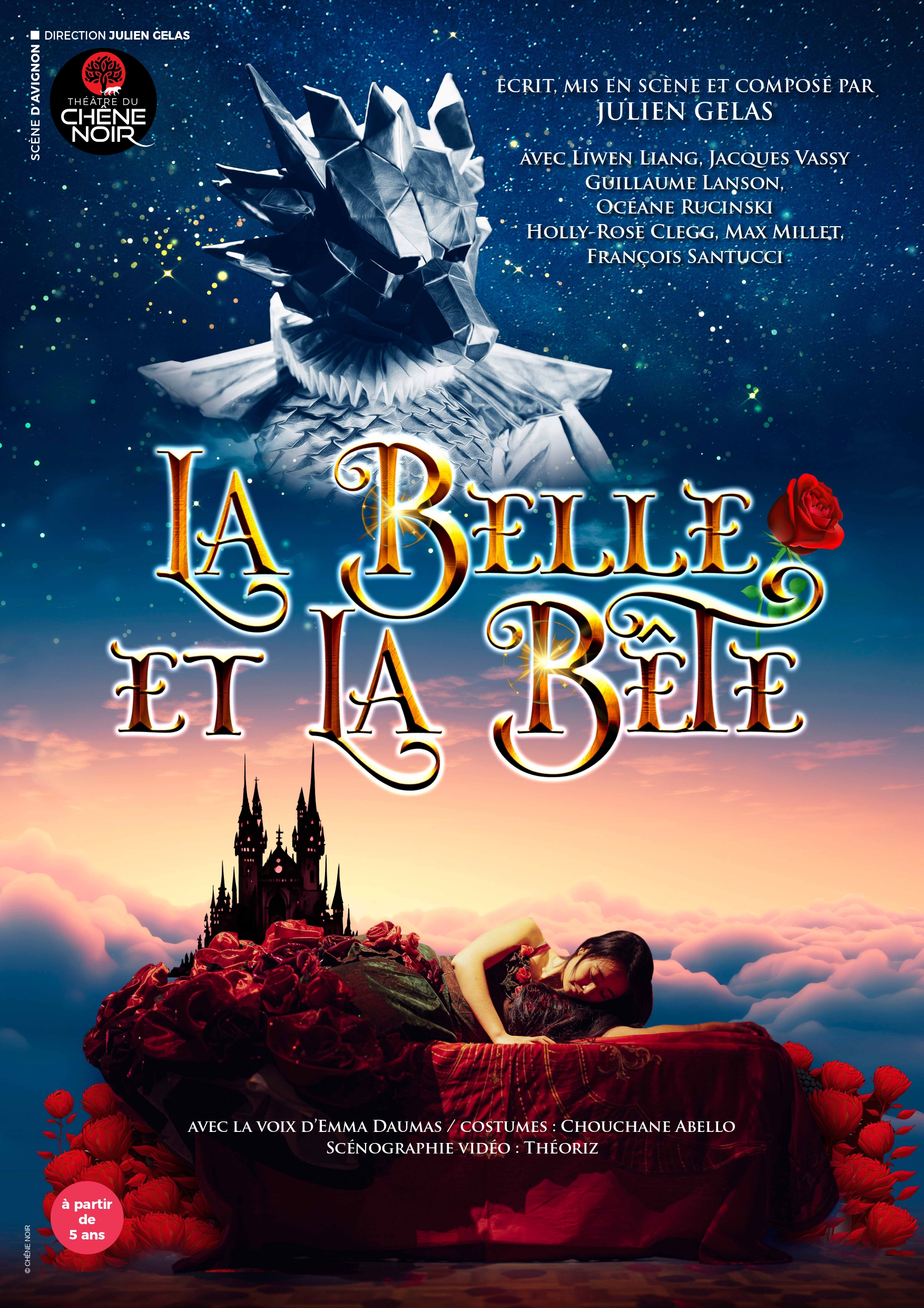 Affiche spectacle La Belle et la Bête